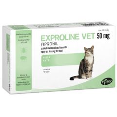 Exproline vet paikallisvaleluliuos 50 mg Pipetti 3 x 0.5 ml