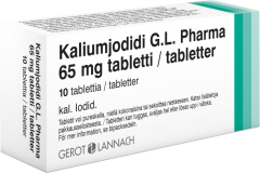 KALIUMJODIDI G.L.PHARMA 65 mg tabl 10 fol