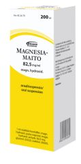 MAGNESIAMAITO 82,5 mg/ml oraalisusp 200 ml