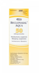 BECLONASAL AQUA 50 mikrog/annos nenäsumute, susp 200 annosta