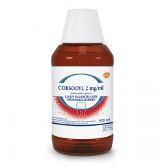 CORSODYL 2 mg/ml liuos suuonteloon 300 ml