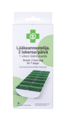 APTEEKKI LÄÄKEANNOSTELIJA 2 LOKEROA/PÄIVÄ 1 VIIKON LÄÄKITYKSELLE X1 KPL